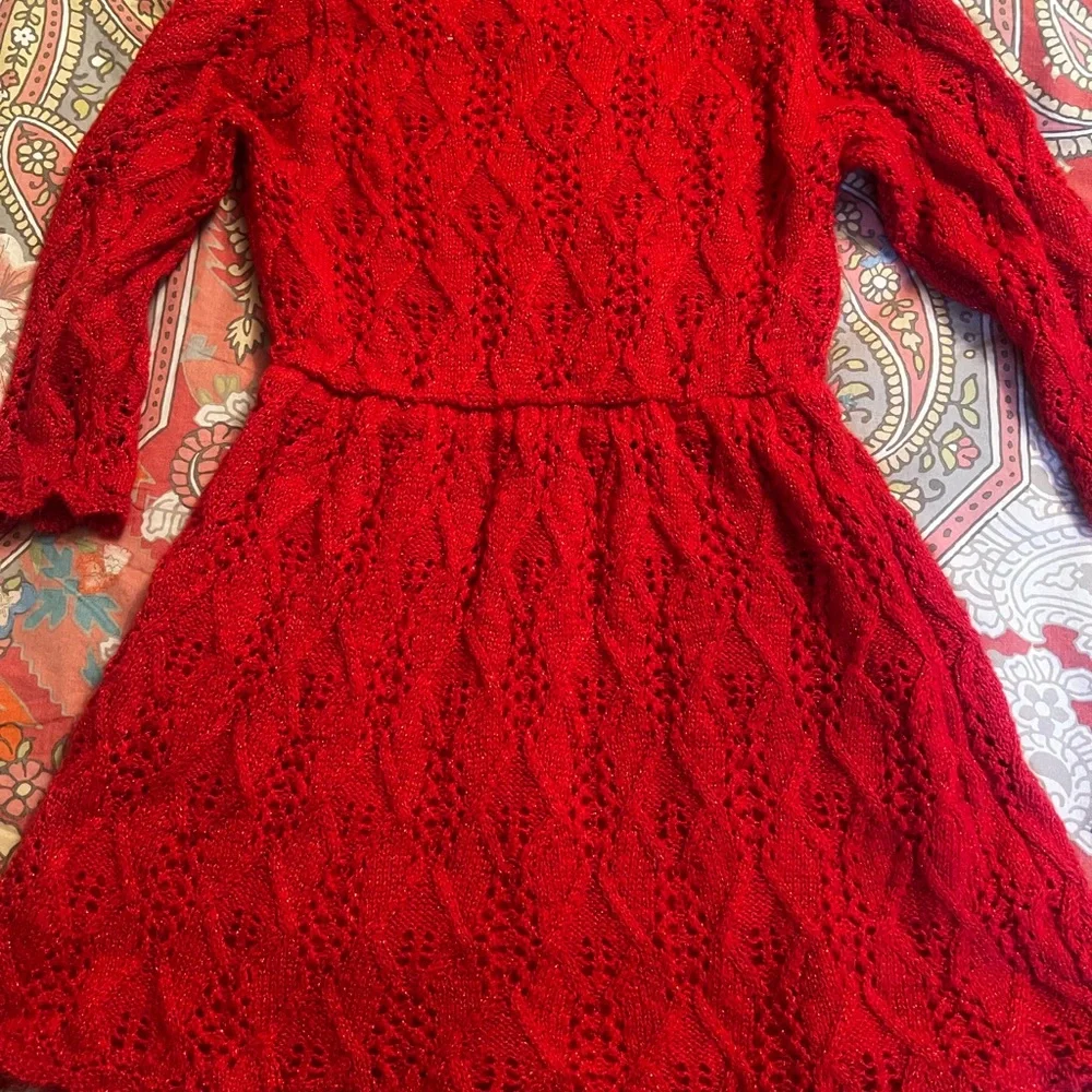 Red Knit Sweater Dress 4T Cat  & Jack